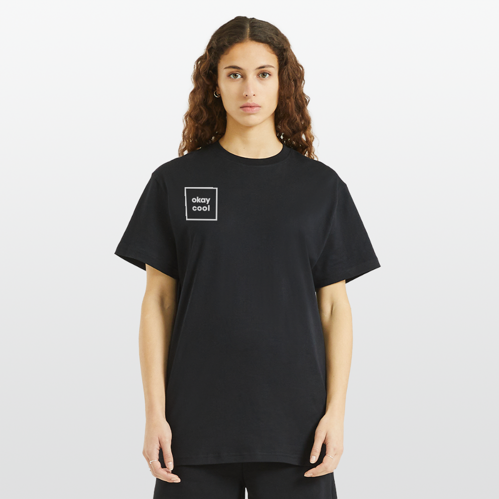 Organic Relaxed T-Shirt Made in EU - SOLID BLACK